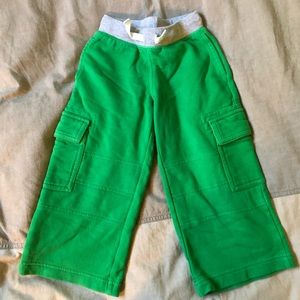 HANNA ANDERSSON | Green Cotton Cargo Sweatpants 90